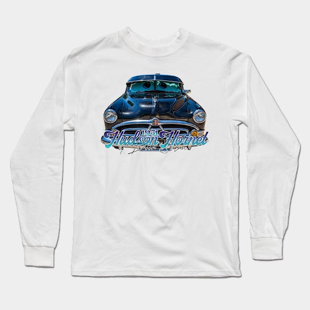 1951 Hudson Hornet 4 Door Sedan Long Sleeve T-Shirt by Gestalt Imagery